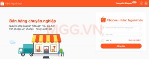 Giao diện kênh người bán của shopee