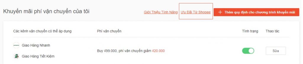 Hướng dẫn ĐK free chuyên chở Shopee
