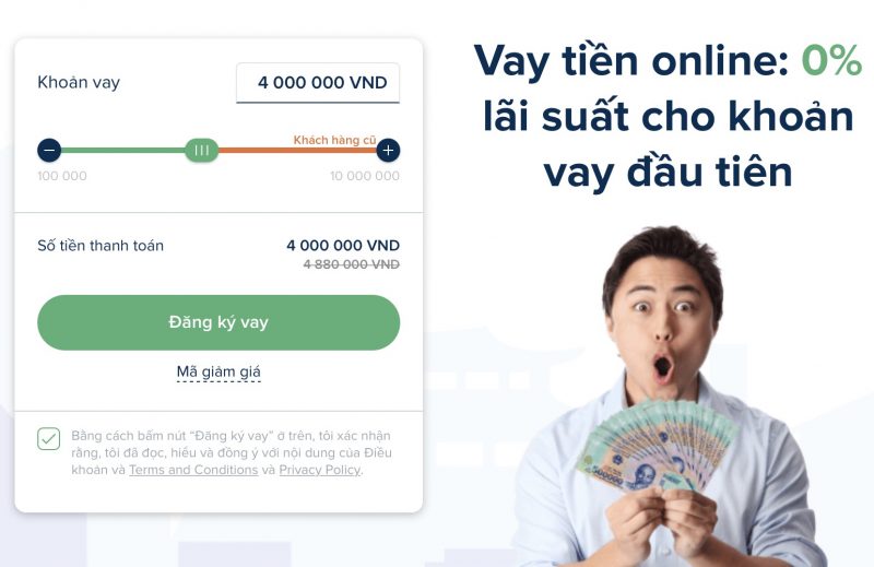 Hướng dẫn vay tiền online trên Senmo